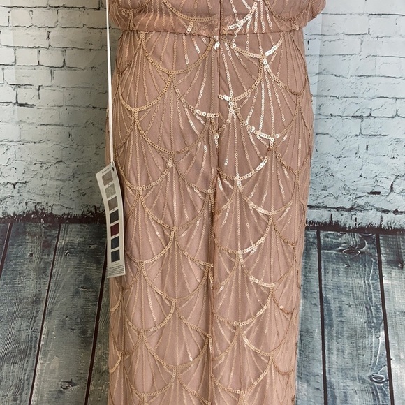 Sorella Vita NWT #9018 Bridesmaid or Mother of Bride Dress Sz 10 Sequins Holiday - Picture 8 of 16